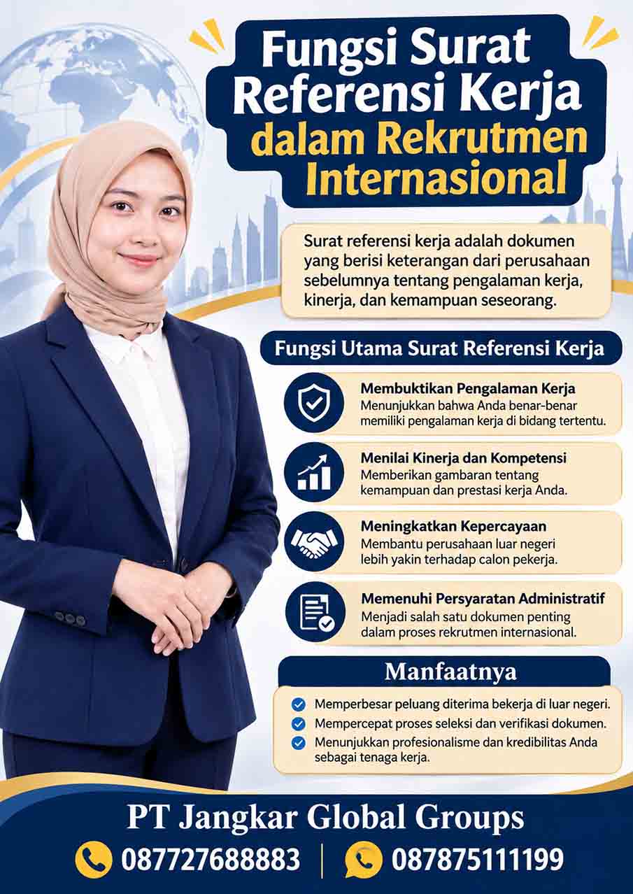 Fungsi Surat Referensi Kerja dalam Rekrutmen Internasional