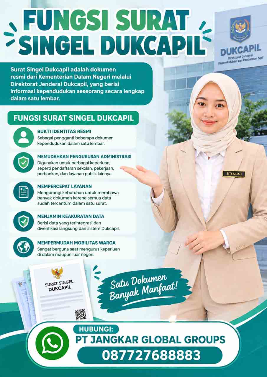Fungsi Surat Singel Dukcapil Fungsi Surat Singel Dukcapil