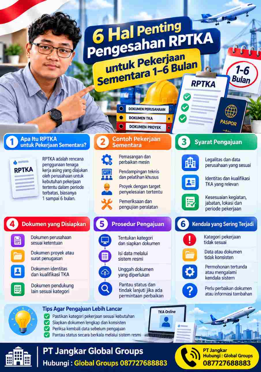 Hal Penting dalam Pengajuan RPTKA untuk Pekerjaan Sementara