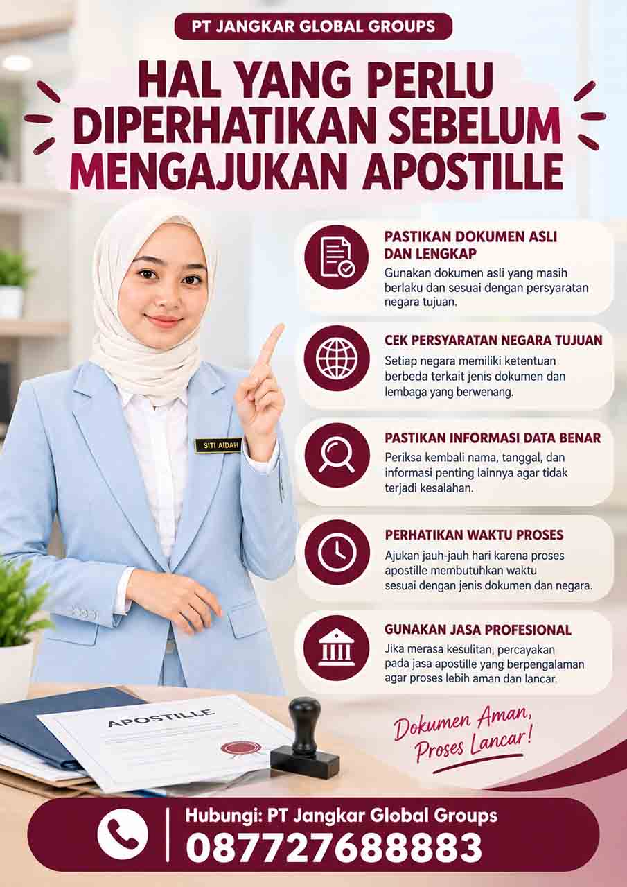 Hal yang Perlu Diperhatikan Sebelum Mengajukan Apostille