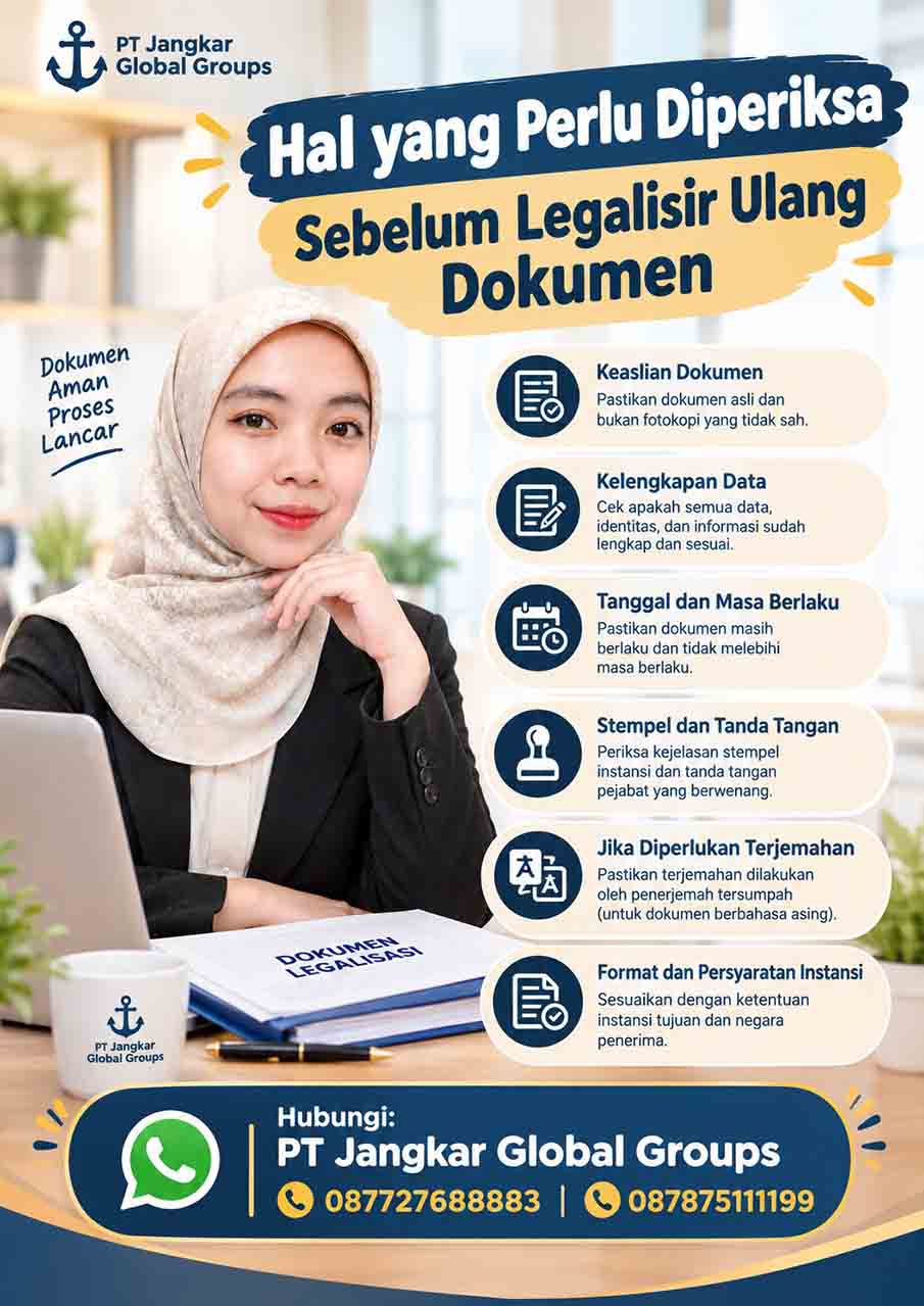 Hal yang Perlu Diperiksa Sebelum Legalisir Ulang Dokumen Hal yang Perlu Diperiksa Sebelum Legalisir Ulang Dokumen