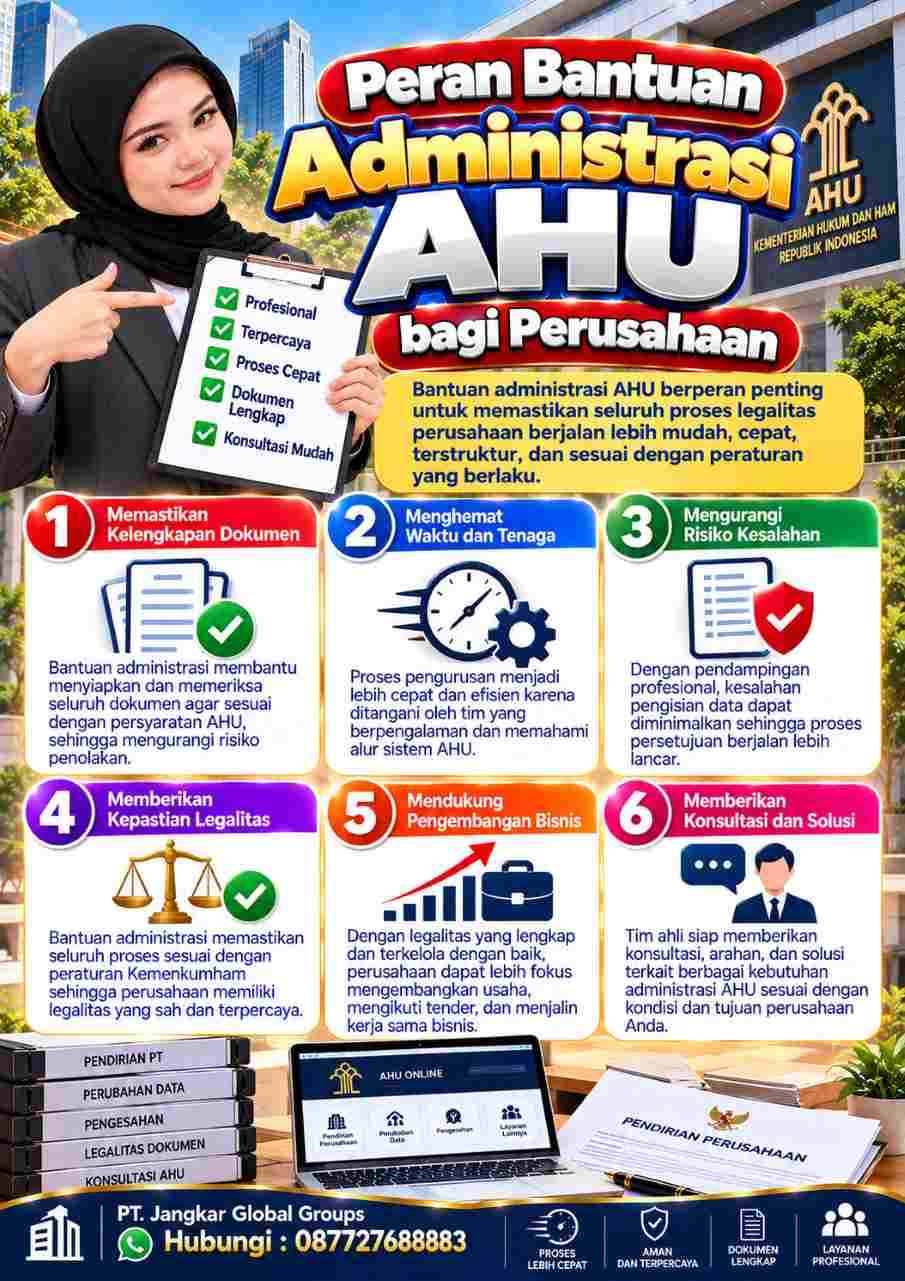Infografis Bantuan Administrasi AHU