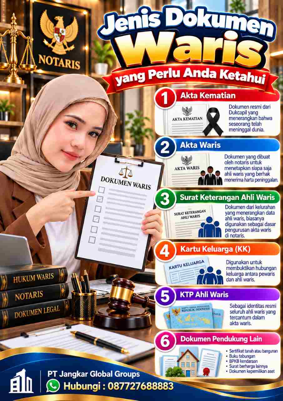 Infografis Dokumen Waris Indonesia