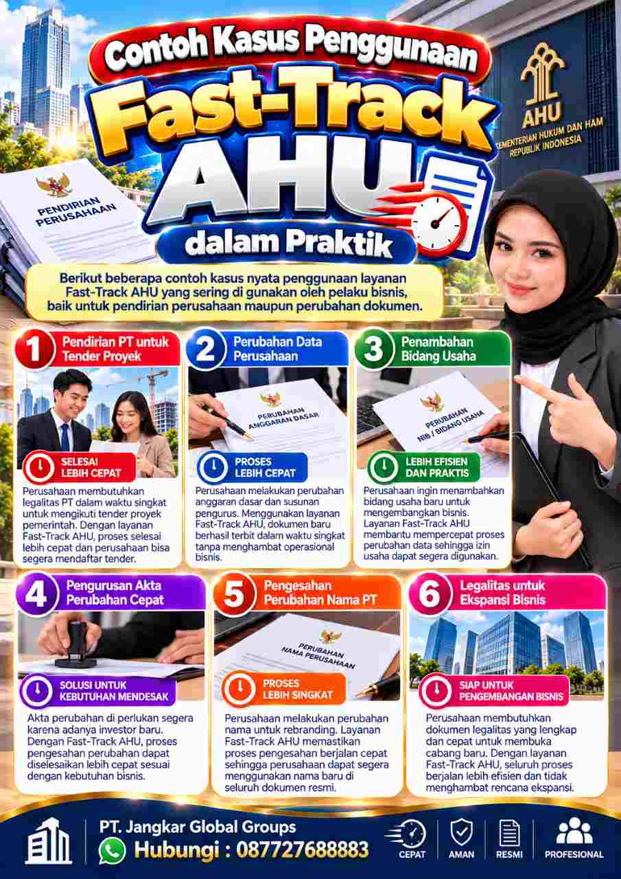 Infografis Kasus Fast-Track AHU