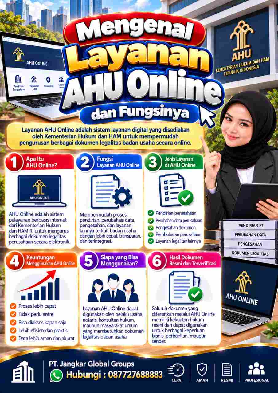 Infografis Layanan AHU Online Resmi