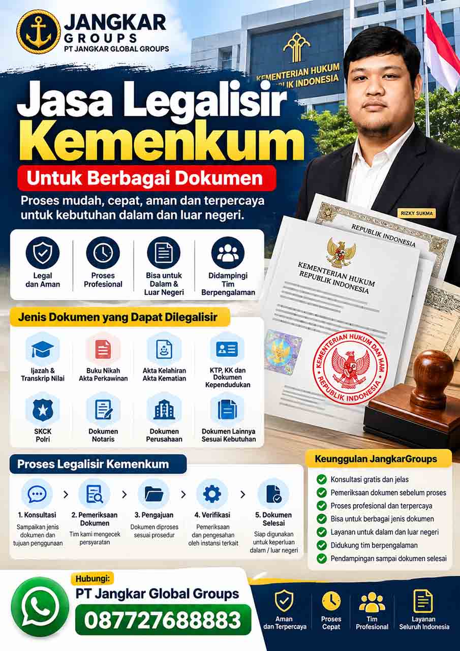 Jasa Legalisir Kemenkum