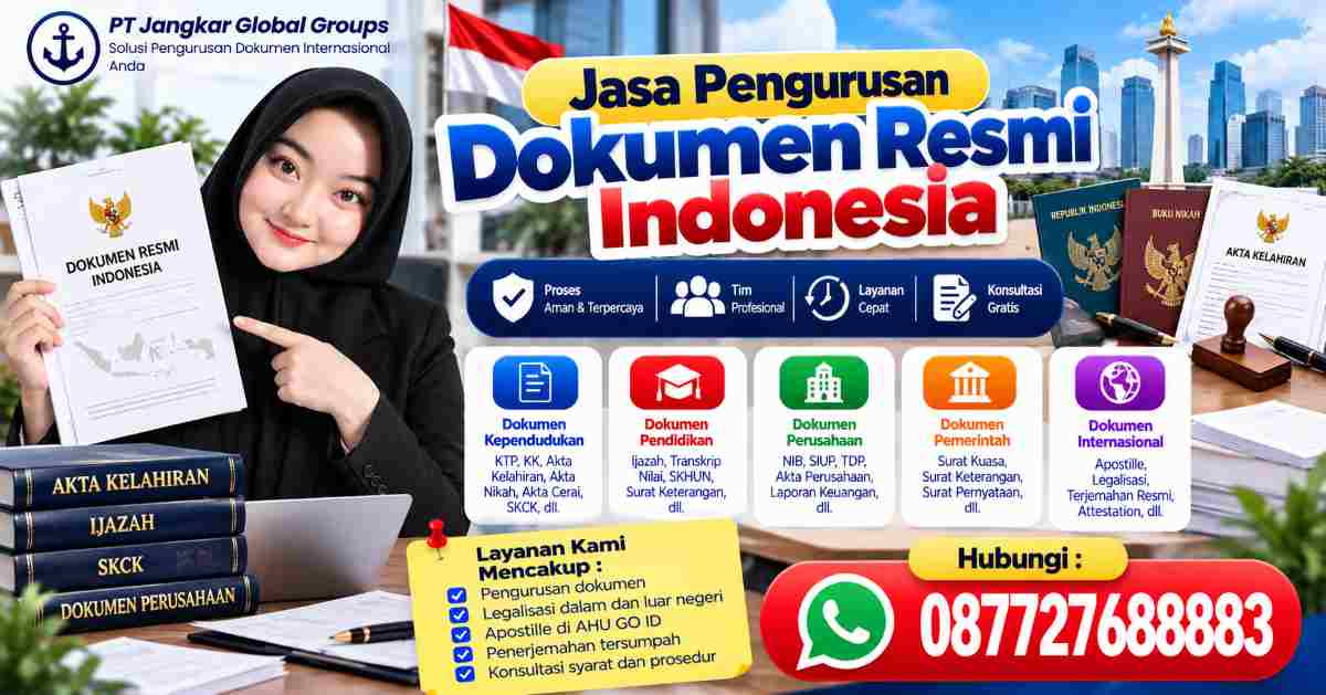Jasa Pengurusan Dokumen Resmi Indonesia