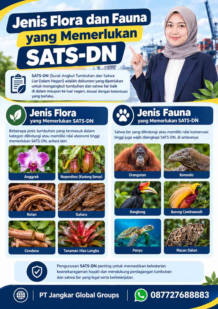 Jenis Flora dan Fauna yang Memerlukan SATS-DN