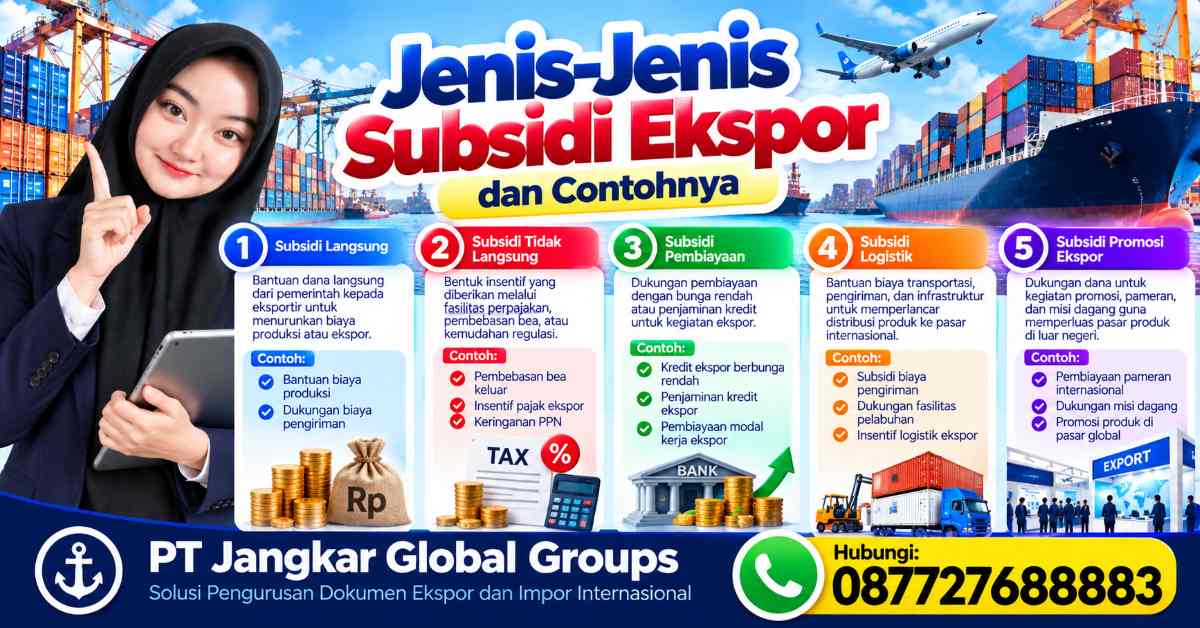 Jenis-Jenis Subsidi Ekspor dan Contohnya