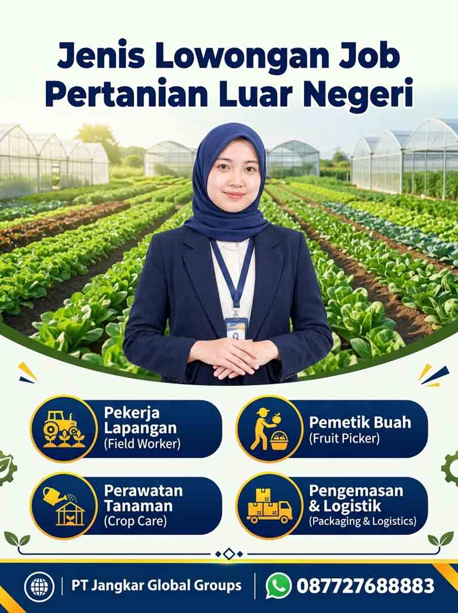 Jenis Lowongan Job Pertanian Luar Negeri