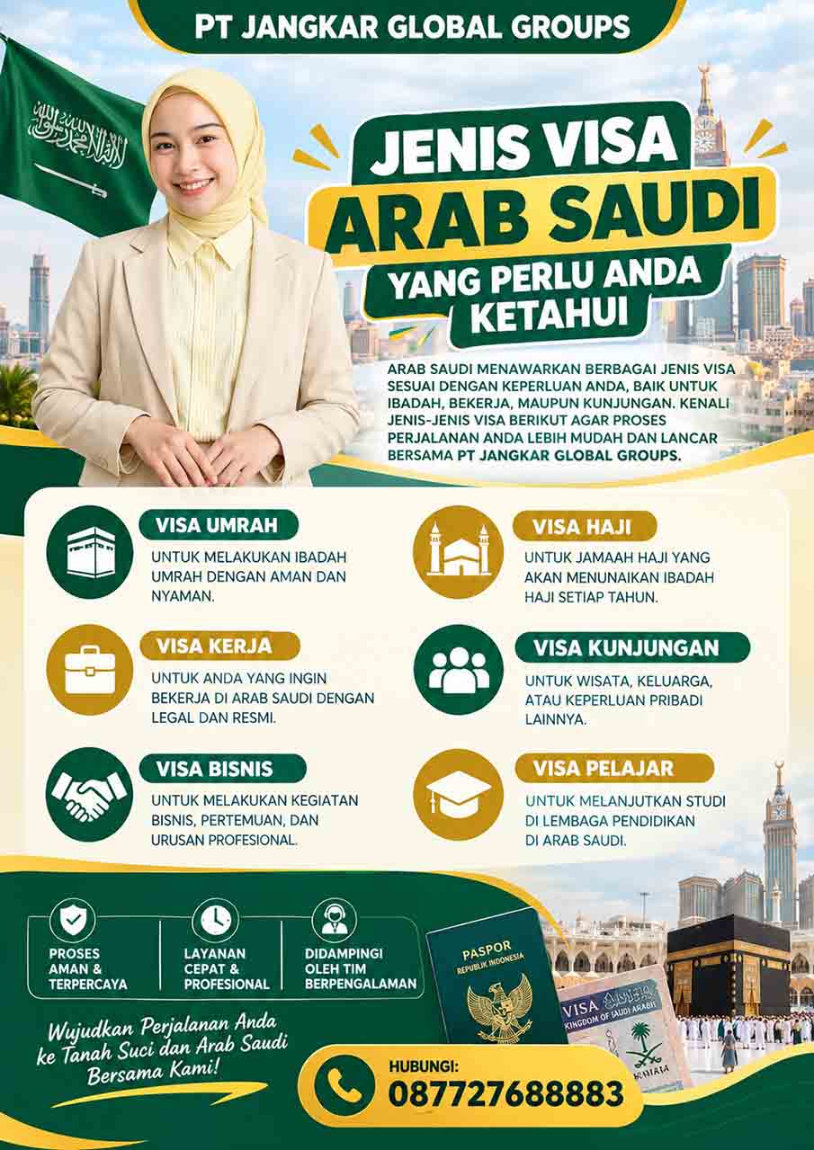 Jenis Visa Arab Saudi yang Perlu Anda Ketahui