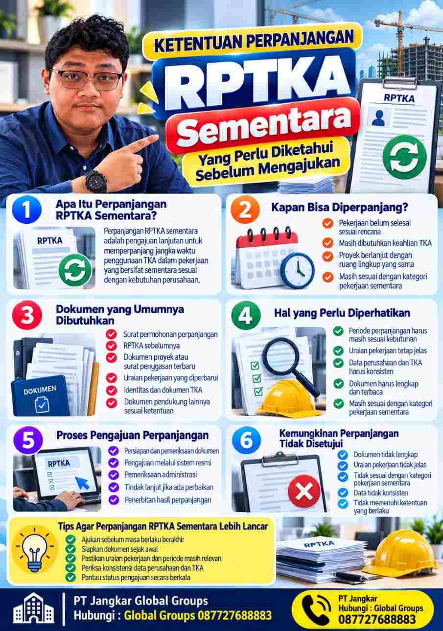 Ketentuan Perpanjangan RPTKA Sementara yang Perlu Diketahui