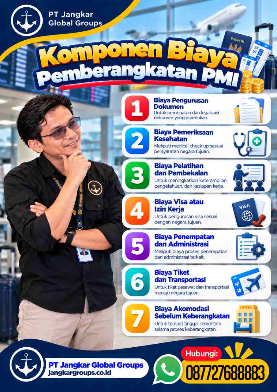 Komponen Biaya Pemberangkatan PMI