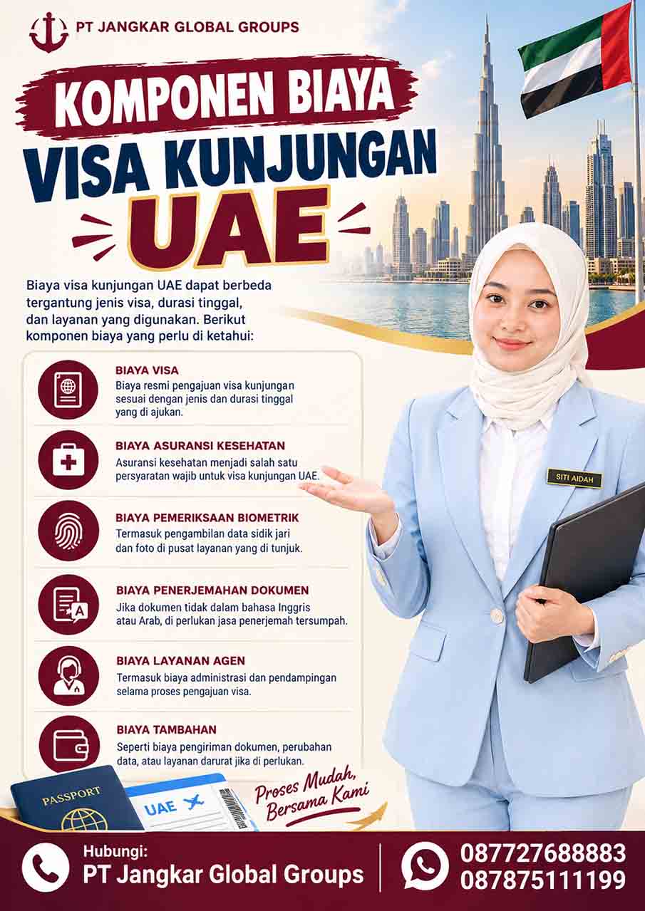 Komponen Biaya Visa Kunjungan UAE