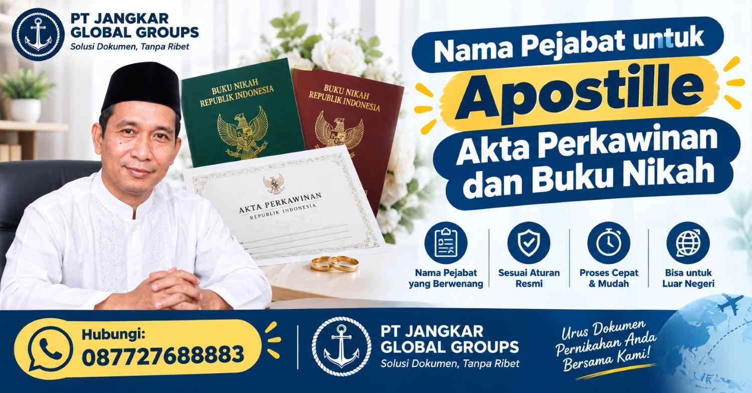 Layanan Apostille Akta Perkawinan Indonesia