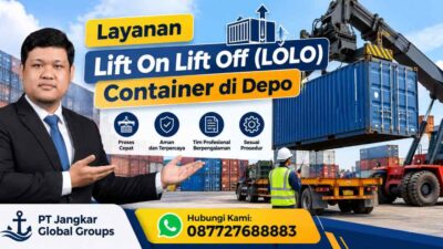 Layanan Lift On Lift Off (LOLO) Container di Depo