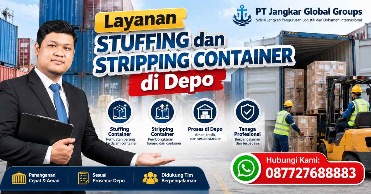 Layanan Stuffing dan Stripping Container di Depo