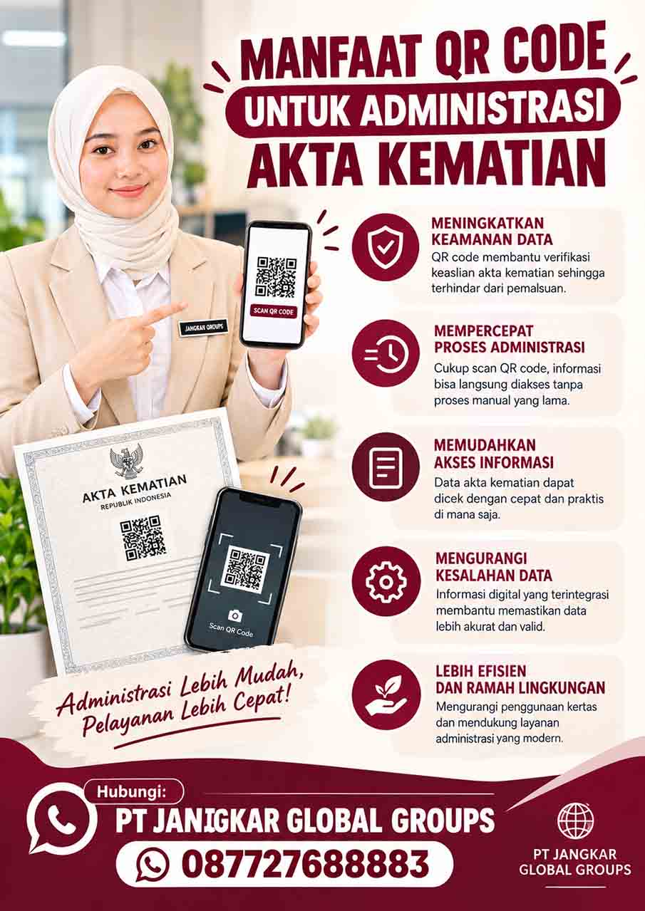 Manfaat QR Code untuk Administrasi Akta Kematian
