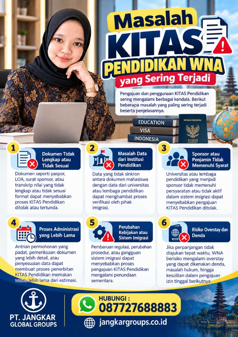 Masalah KITAS Pendidikan WNA yang Sering Terjadi