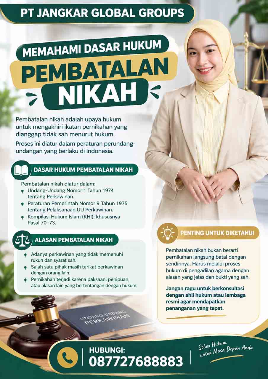 Memahami Dasar Hukum Pembatalan Nikah