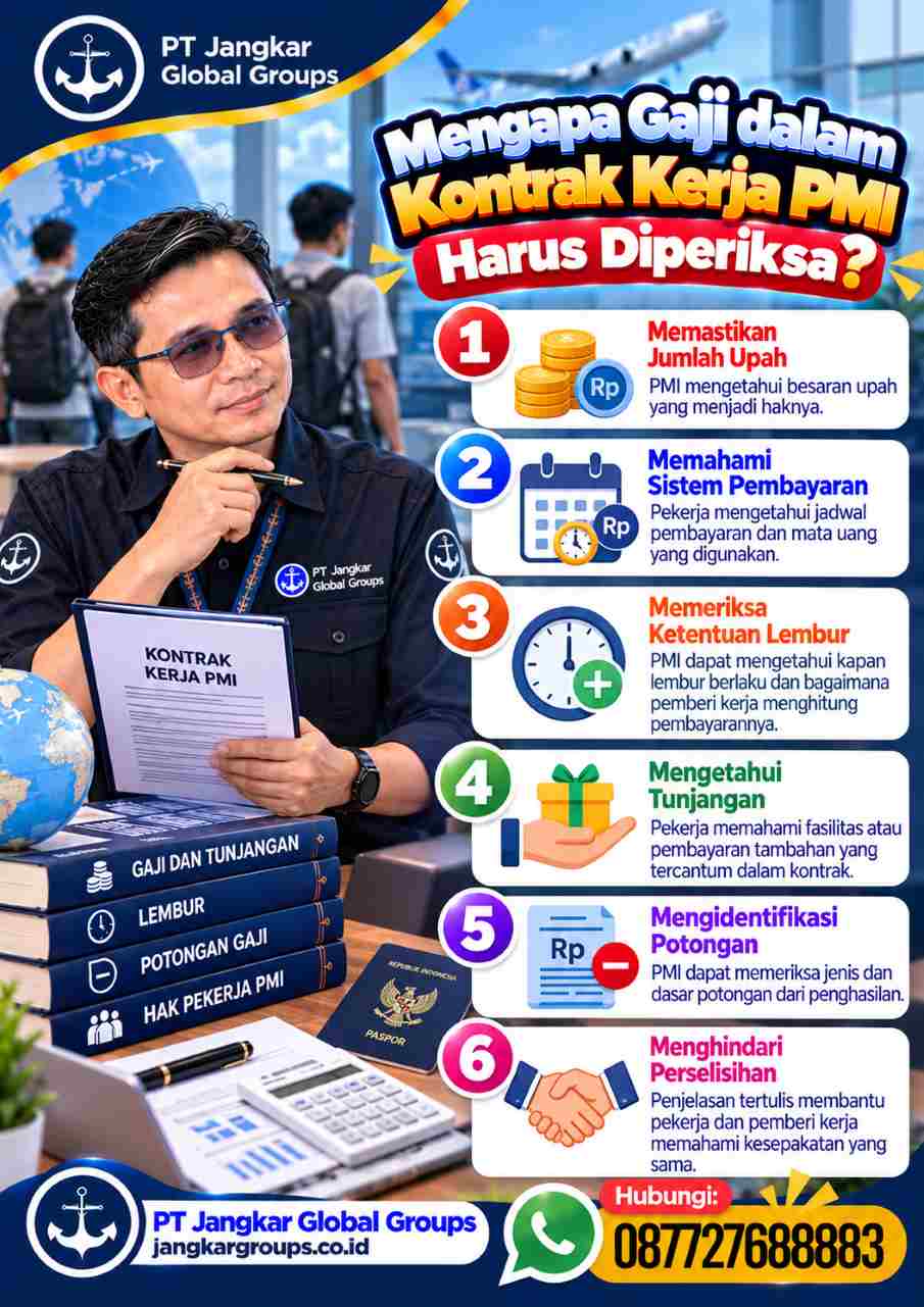 Memeriksa Gaji dalam Kontrak PMI