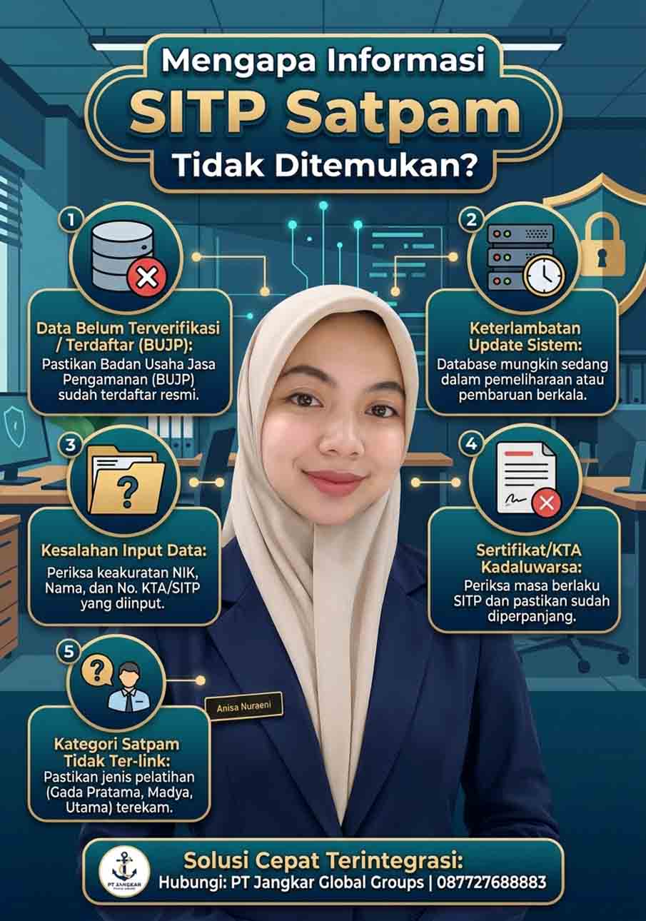 Mengapa Informasi SITP Satpam Tidak Di temukan Mengapa Informasi SITP Satpam Tidak Di temukan