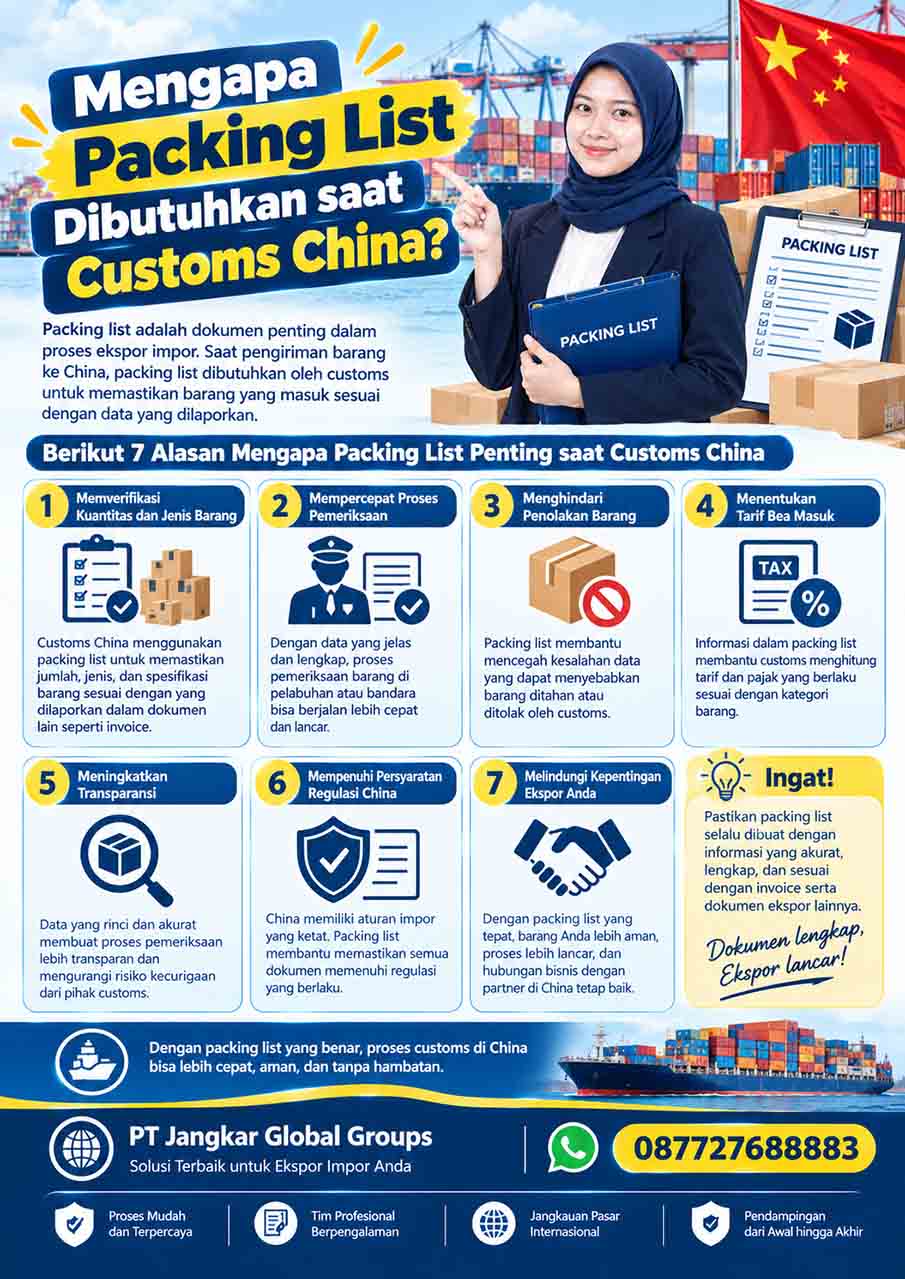 Mengapa Packing List Dibutuhkan saat Customs China