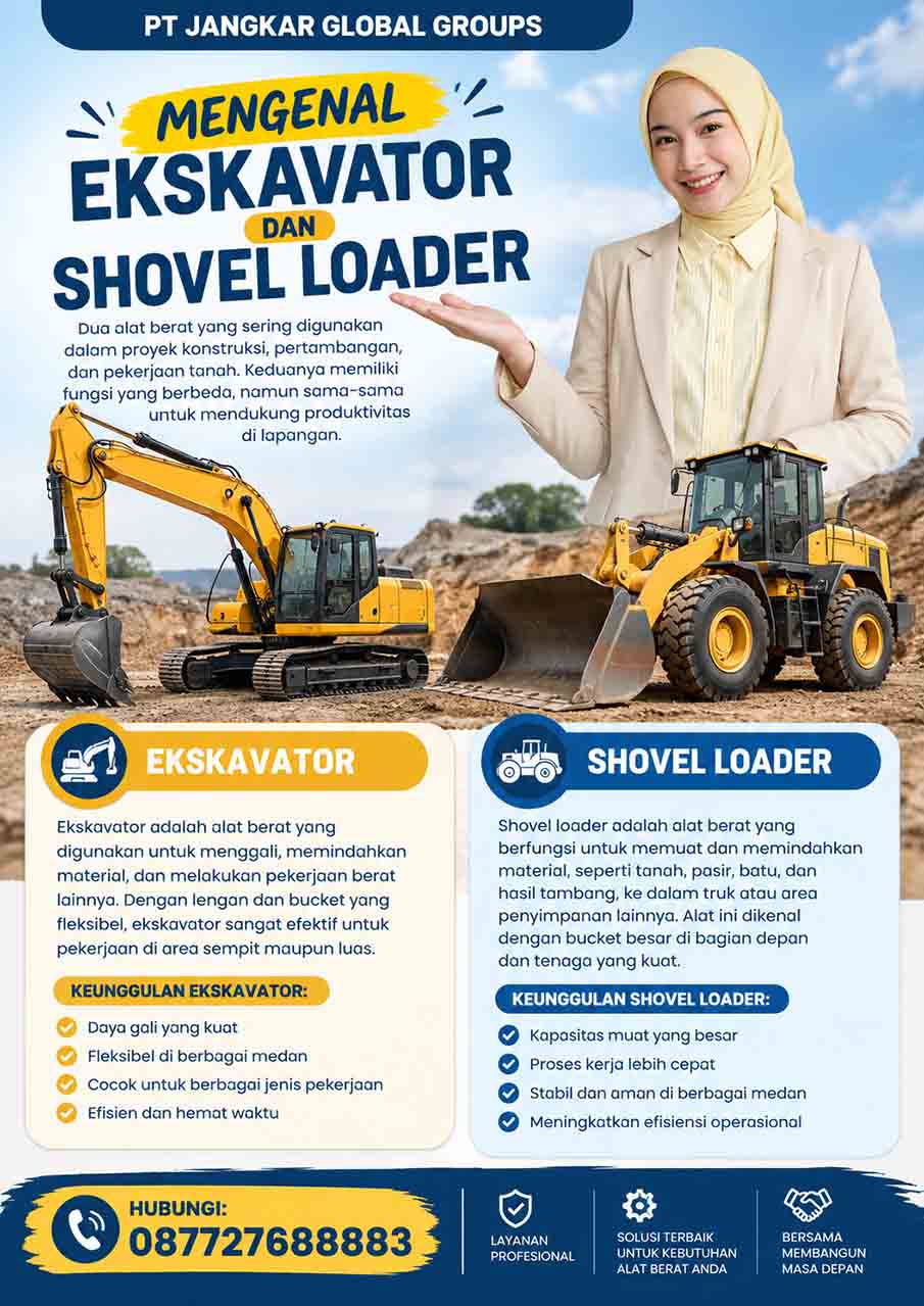 Mengenal Ekskavator dan Shovel Loader