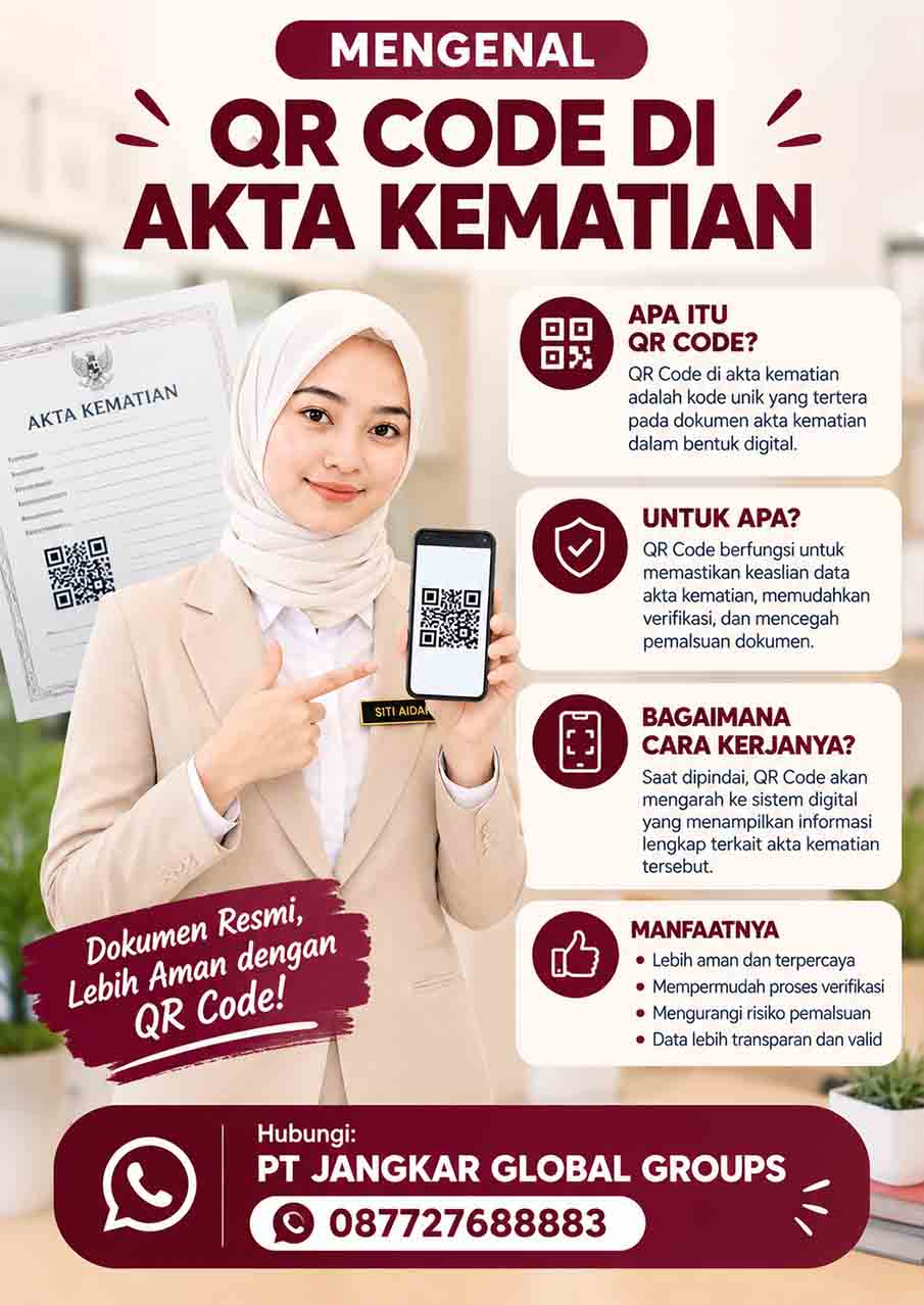 Mengenal QR Code di Akta Kematian