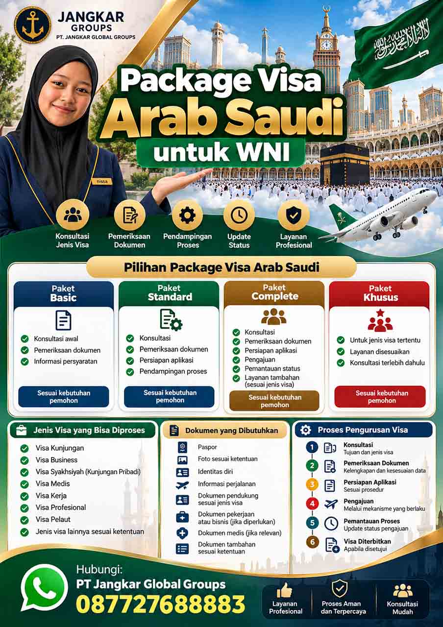 Package Visa Arab Saudi untuk WNI