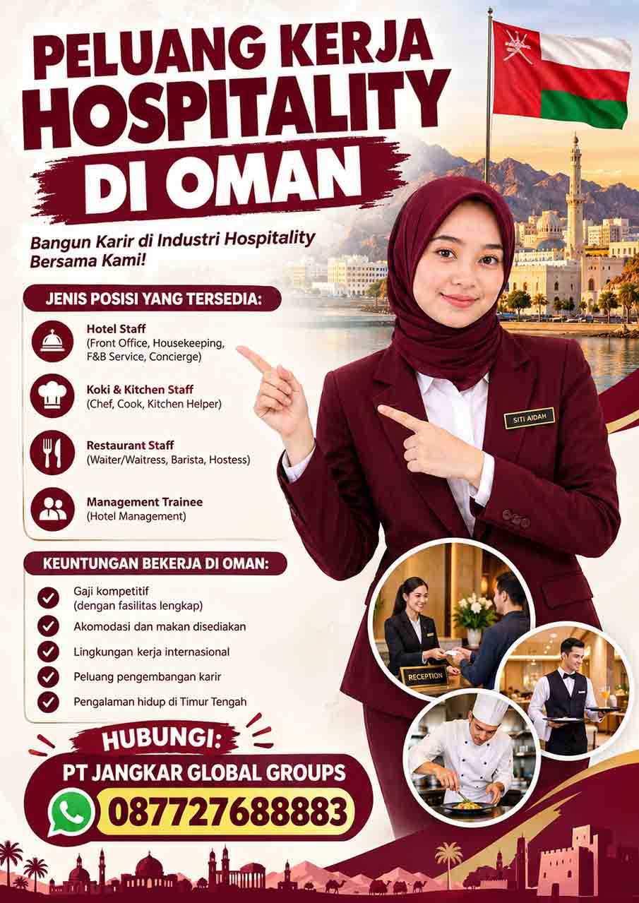 Peluang Kerja Hospitality di Oman