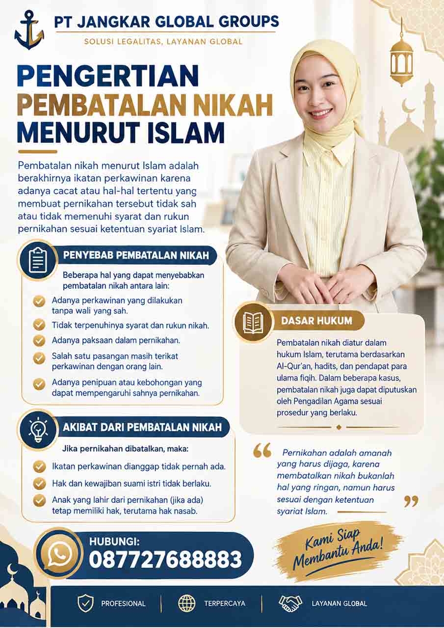 Pengertian Pembatalan Nikah Menurut Islam