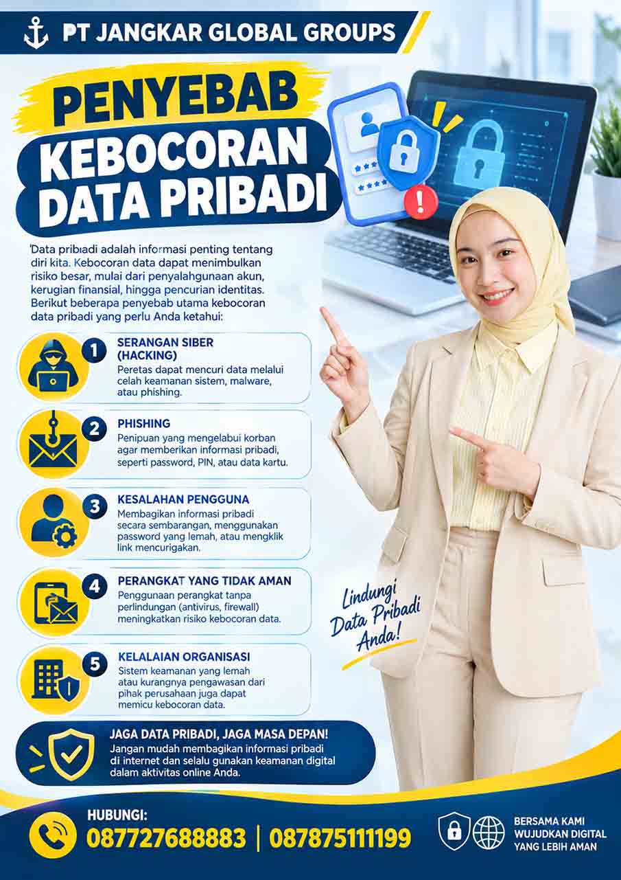 Penyebab Kebocoran Data Pribadi