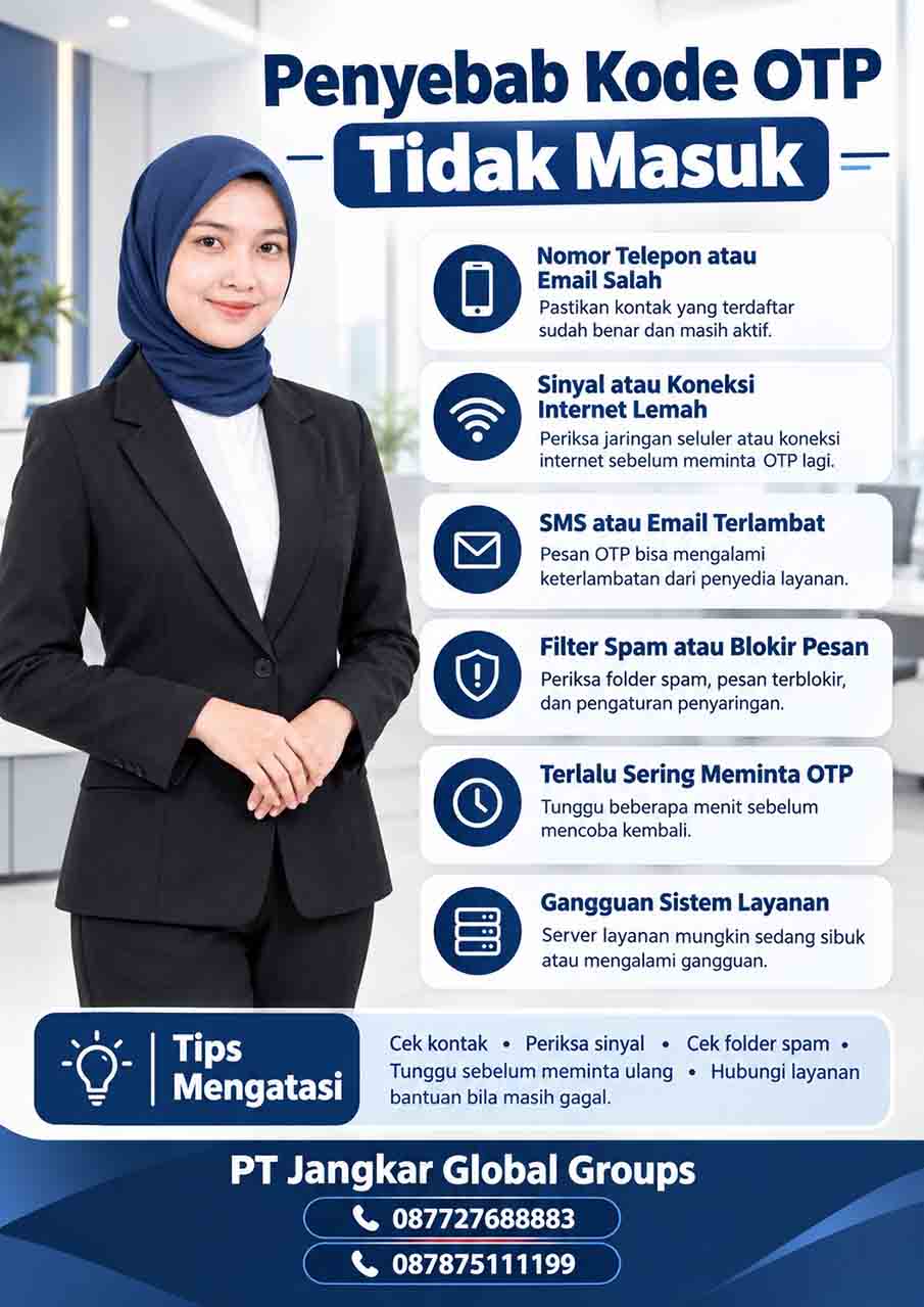 Penyebab Kode OTP Tidak Masuk