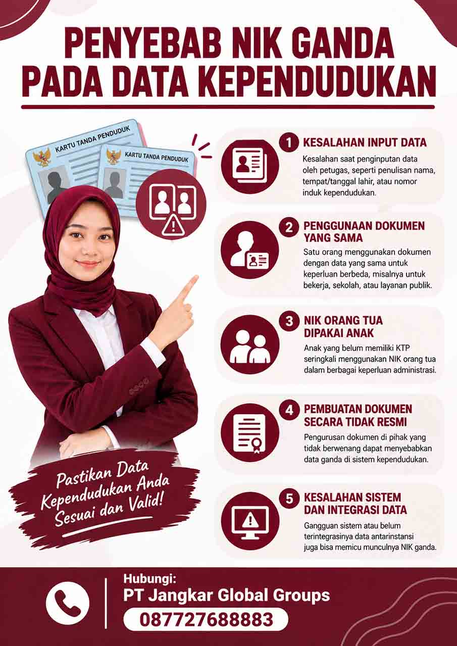 Penyebab NIK Ganda pada Data Kependudukan