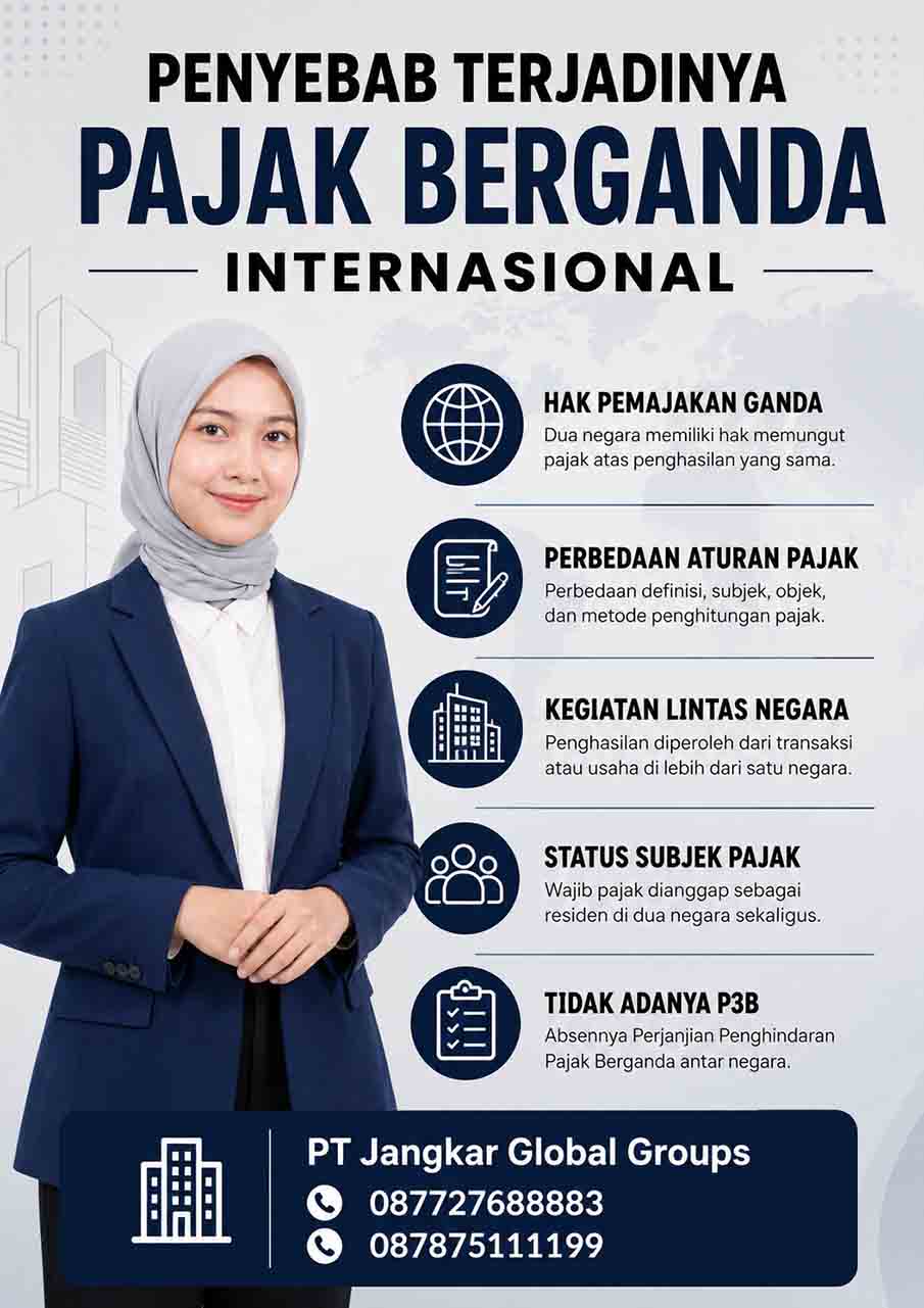 Penyebab Terjadinya Pajak Berganda Internasional