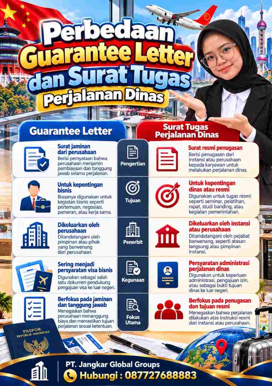 Perbandingan Guarantee Letter dan Surat Tugas