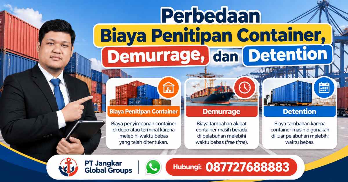 Perbedaan Biaya Penitipan Container, Demurrage, dan Detention