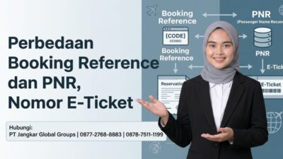 Perbedaan Booking Reference dan PNR, Nomor E-Ticket