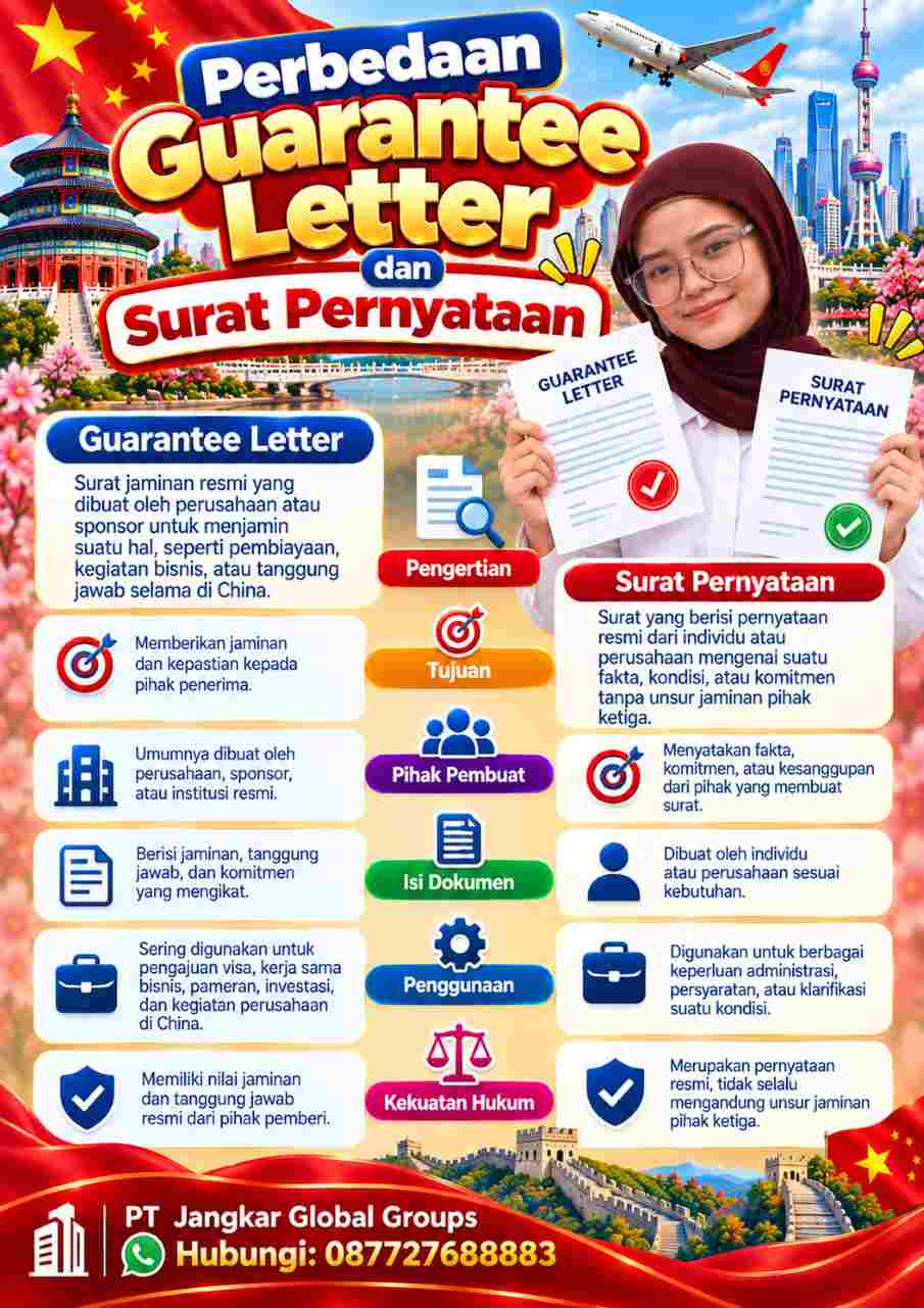 Perbedaan Guarantee Letter dan Surat Pernyataan