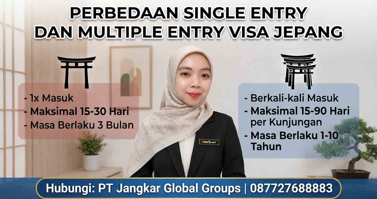 Perbedaan Single Entry dan Multiple Entry Visa Jepang