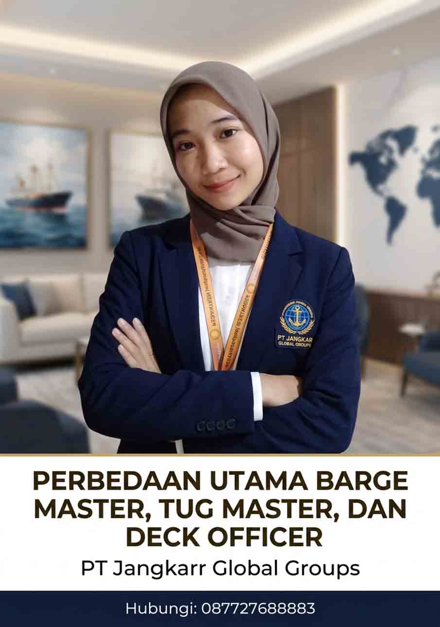 Perbedaan Utama Barge Master, Tug Master, dan Deck Officer