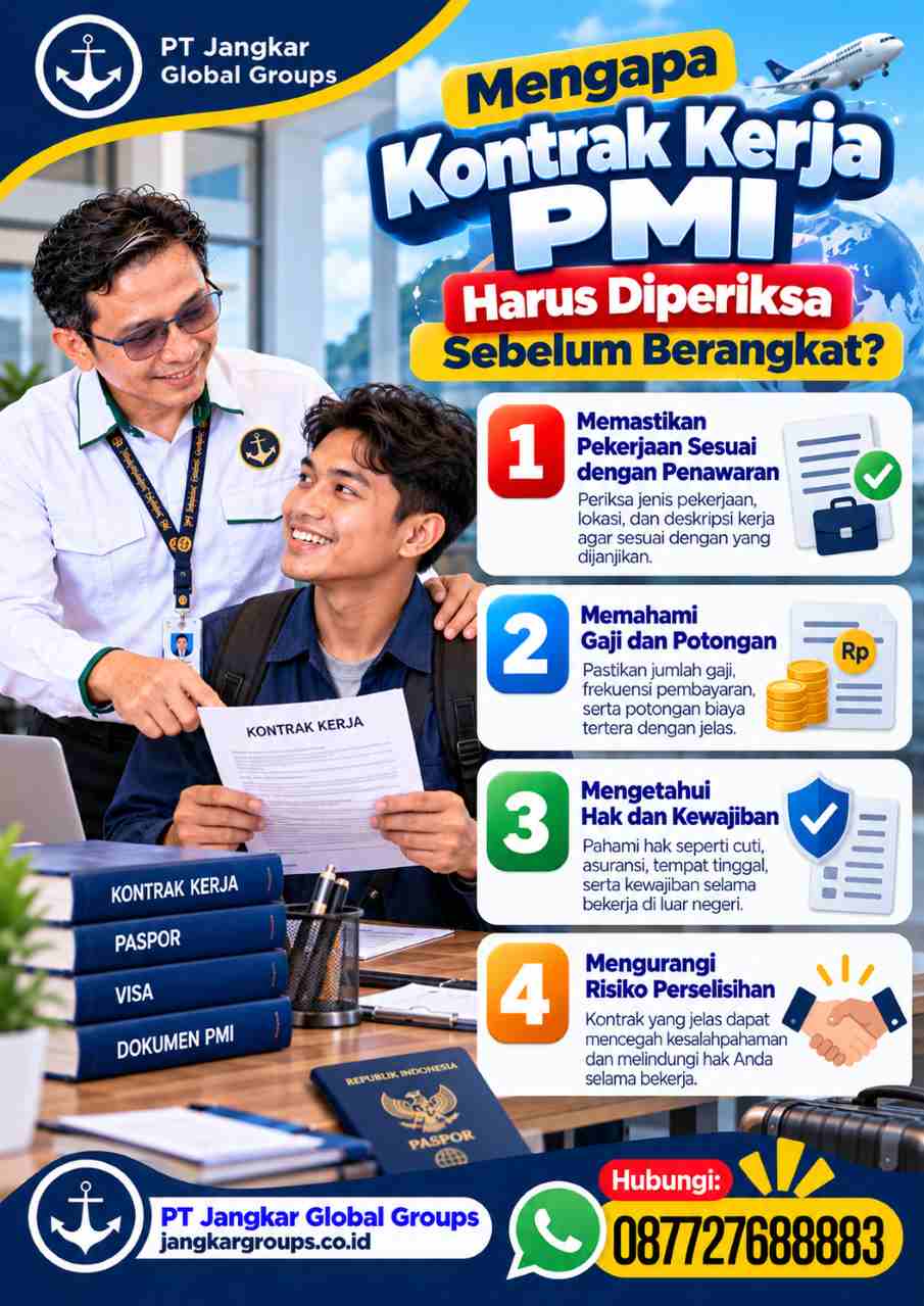 Periksa Kontrak Kerja PMI Sebelum Berangkat