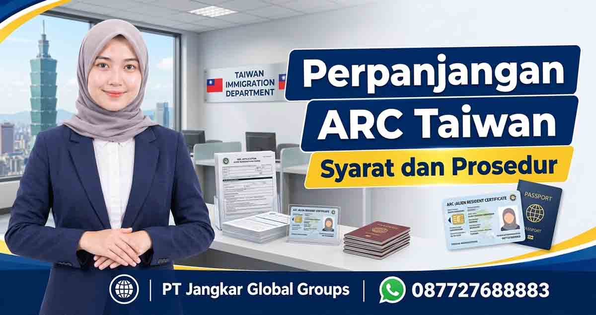 Perpanjangan ARC Taiwan Syarat dan Prosedur