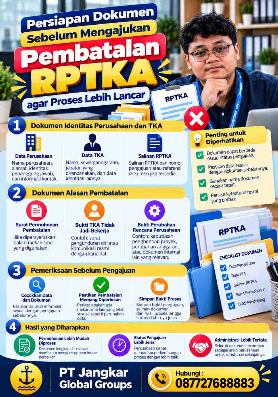 Persiapan Dokumen Pembatalan RPTKA agar Proses Administrasi Lebih Lancar