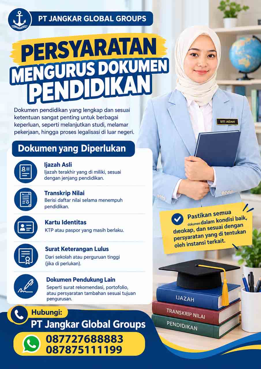Persyaratan Mengurus Dokumen Pendidikan