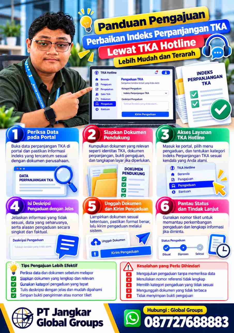 Revisi indeks perpanjangan HPK lewat TKA hotline