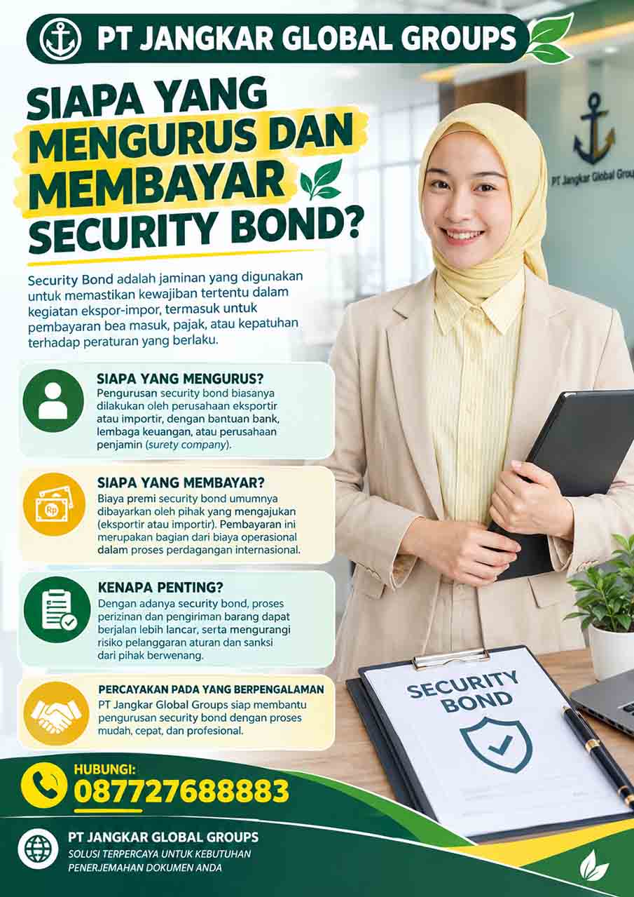 Siapa yang Mengurus dan Membayar Security Bond?