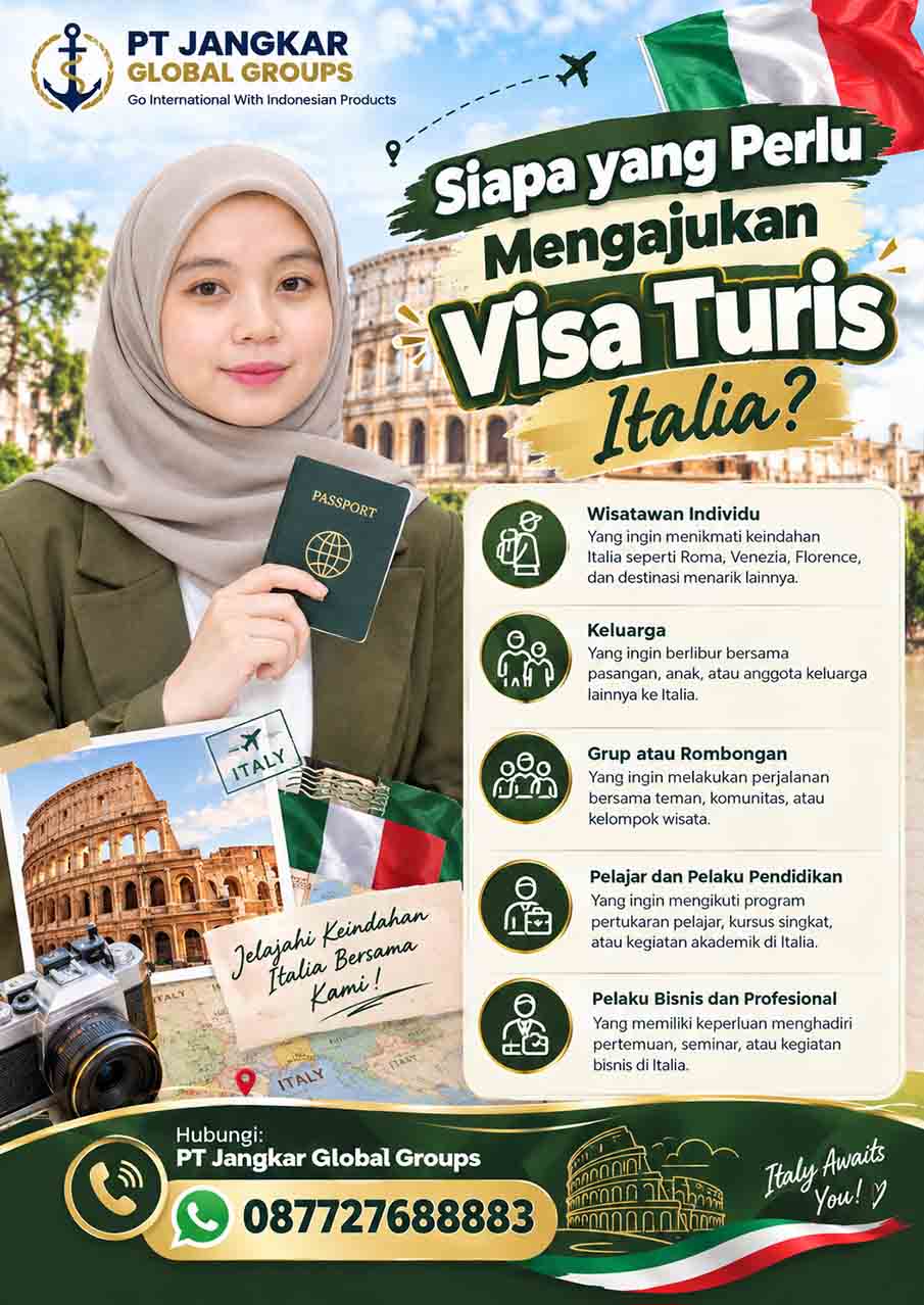 Siapa yang Perlu Mengajukan Visa Turis Italia Siapa yang Perlu Mengajukan Visa Turis Italia