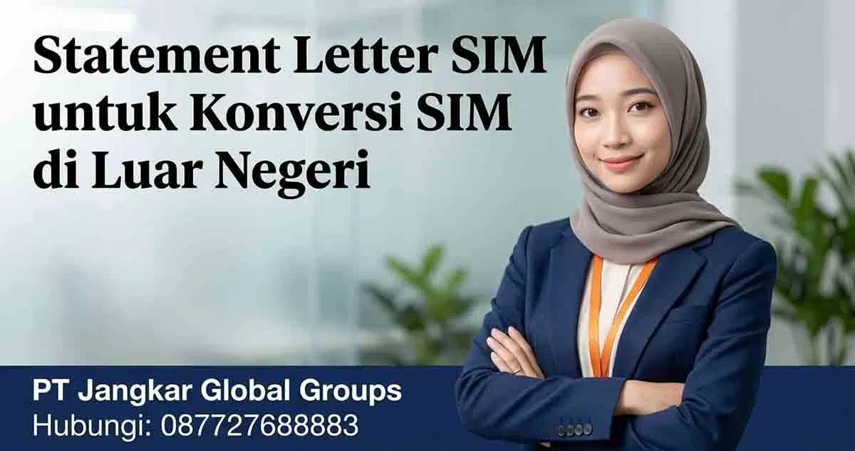 Statement Letter SIM untuk Konversi SIM di Luar Negeri